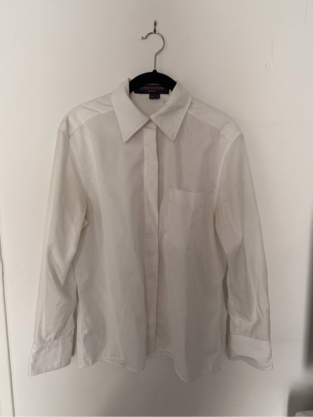 Louis Vuitton White Button-Down Shirt - Classic Collar